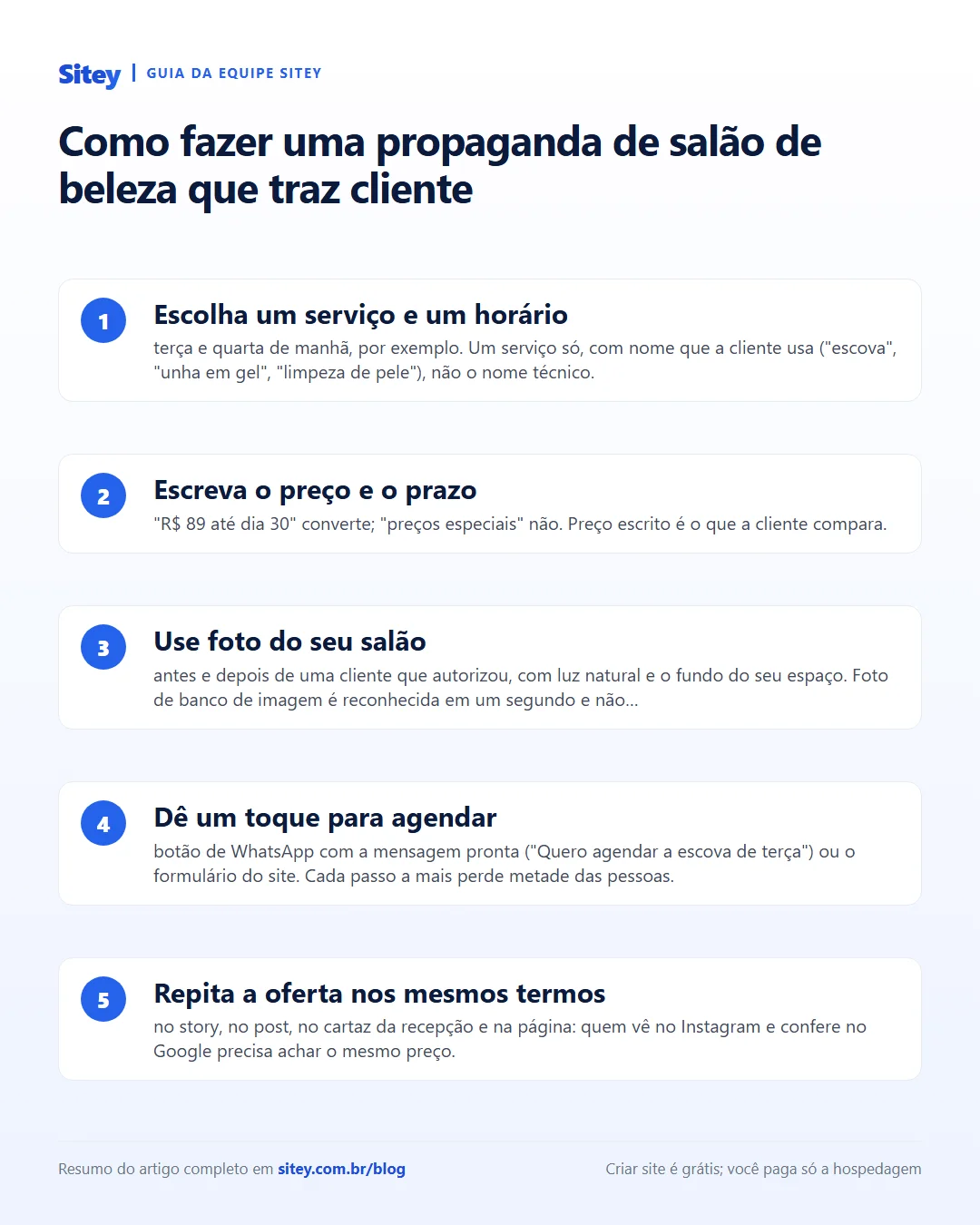 Infográfico: Como fazer uma propaganda de salão de beleza que traz cliente