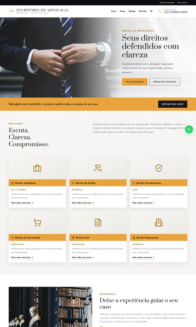 Prévia do modelo Atrio para Advocacia