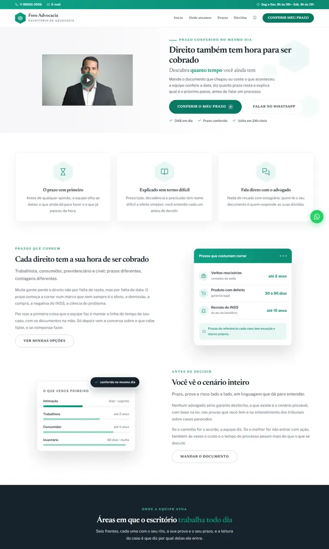 Prévia do modelo Foro V para Advocacia
