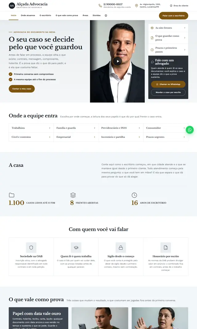 Prévia do modelo Alçada V para Advocacia