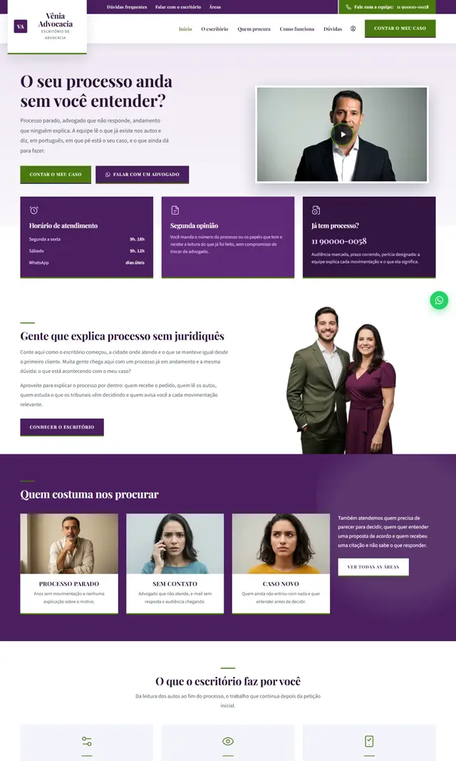 Prévia do modelo Vênia V para Advocacia