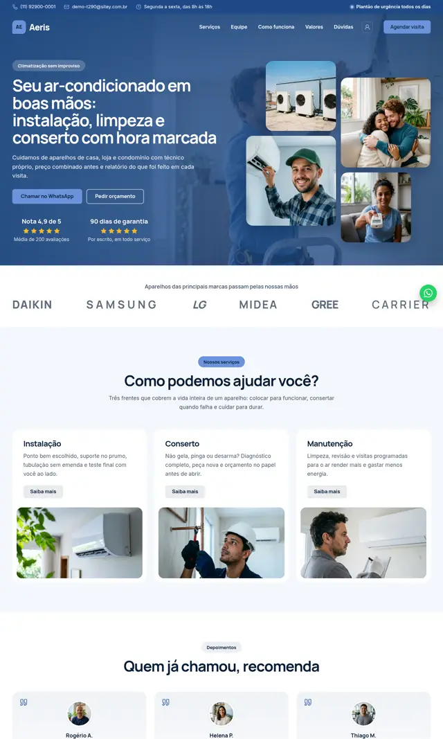 Prévia do modelo Aeris para Ar-Condicionado