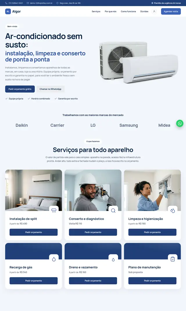Prévia do modelo Algor para Ar-Condicionado