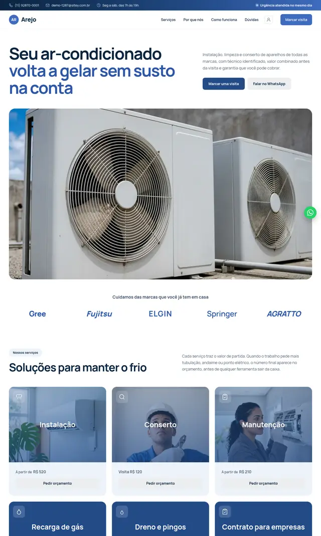 Prévia do modelo Arejo para Ar-Condicionado
