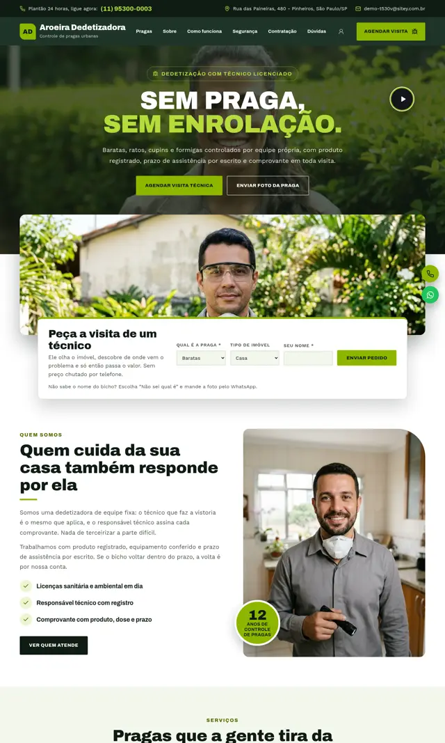 Prévia do modelo Aroeira V para Dedetizadora