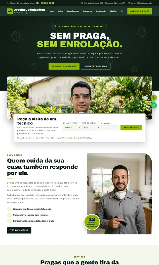 Prévia do modelo Aroeira para Dedetizadora
