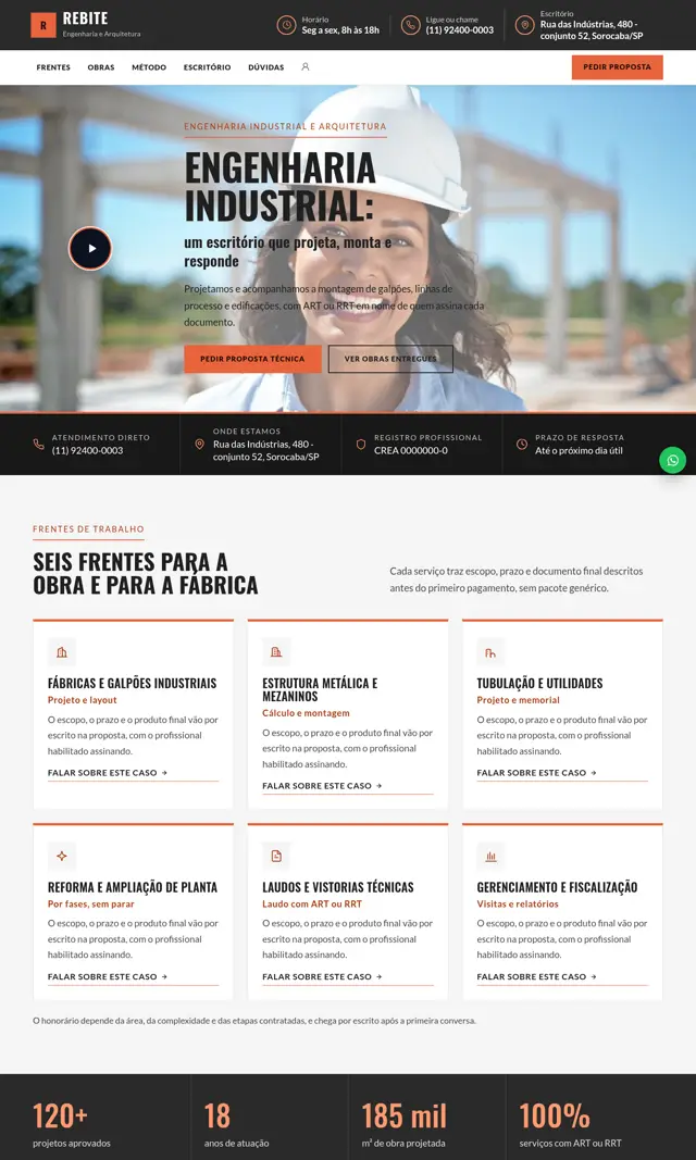 Prévia do modelo Rebite V para Arquitetos e Engenheiros