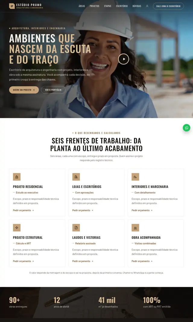 Prévia do modelo Penumbra V para Arquitetos e Engenheiros