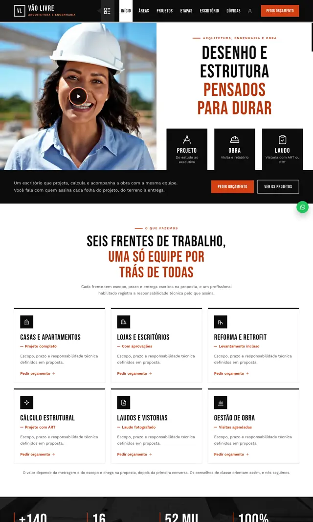 Prévia do modelo Nervura V para Arquitetos e Engenheiros