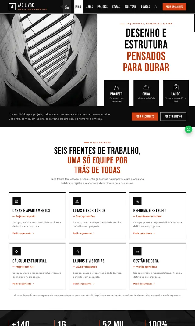 Prévia do modelo Nervura para Arquitetos e Engenheiros