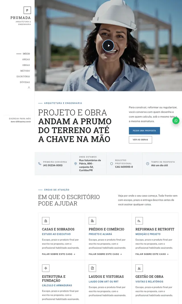 Prévia do modelo Prumada V para Arquitetos e Engenheiros