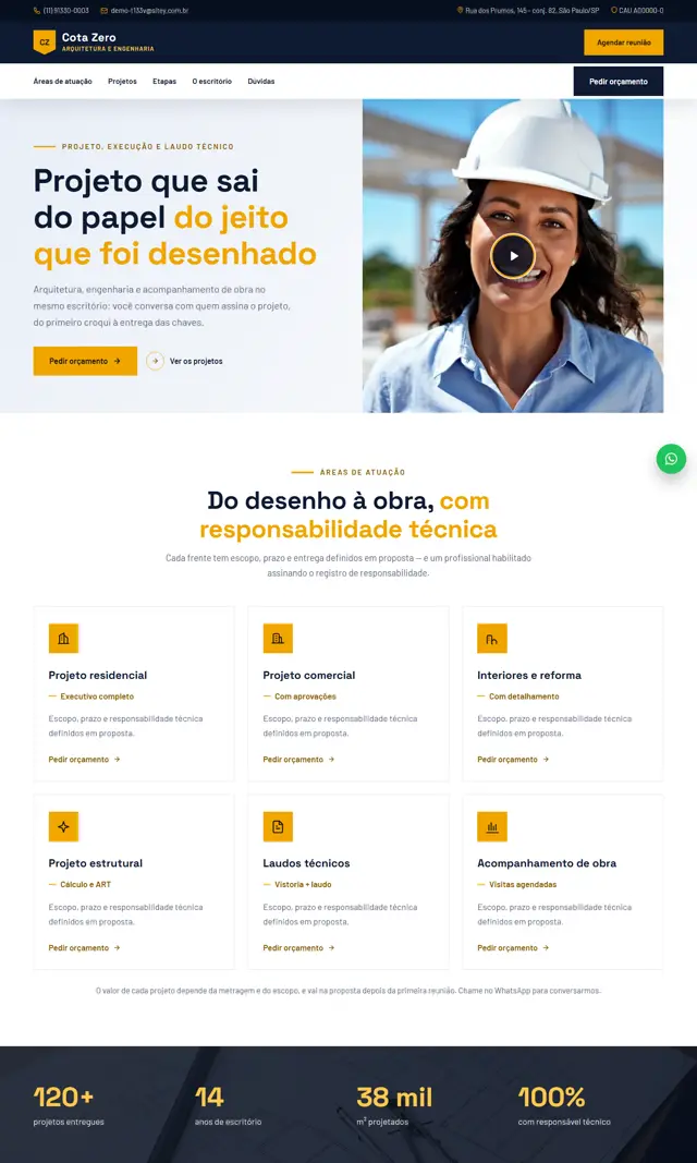 Prévia do modelo Esquadro V para Arquitetos e Engenheiros