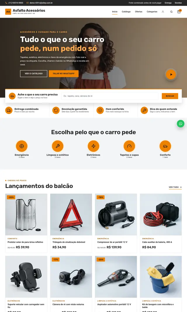 Prévia do modelo Asfalto V para Loja Virtual