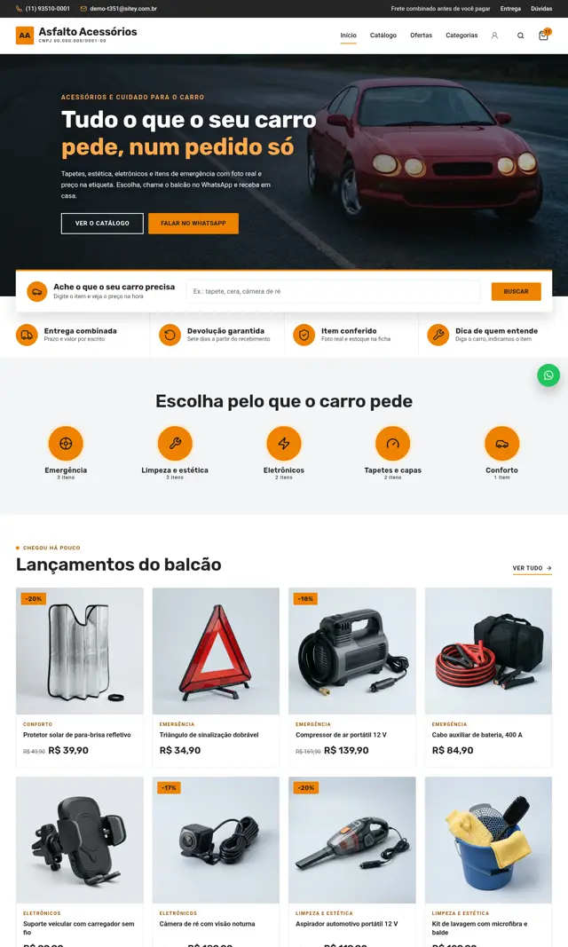 Prévia do modelo Asfalto para Loja Virtual