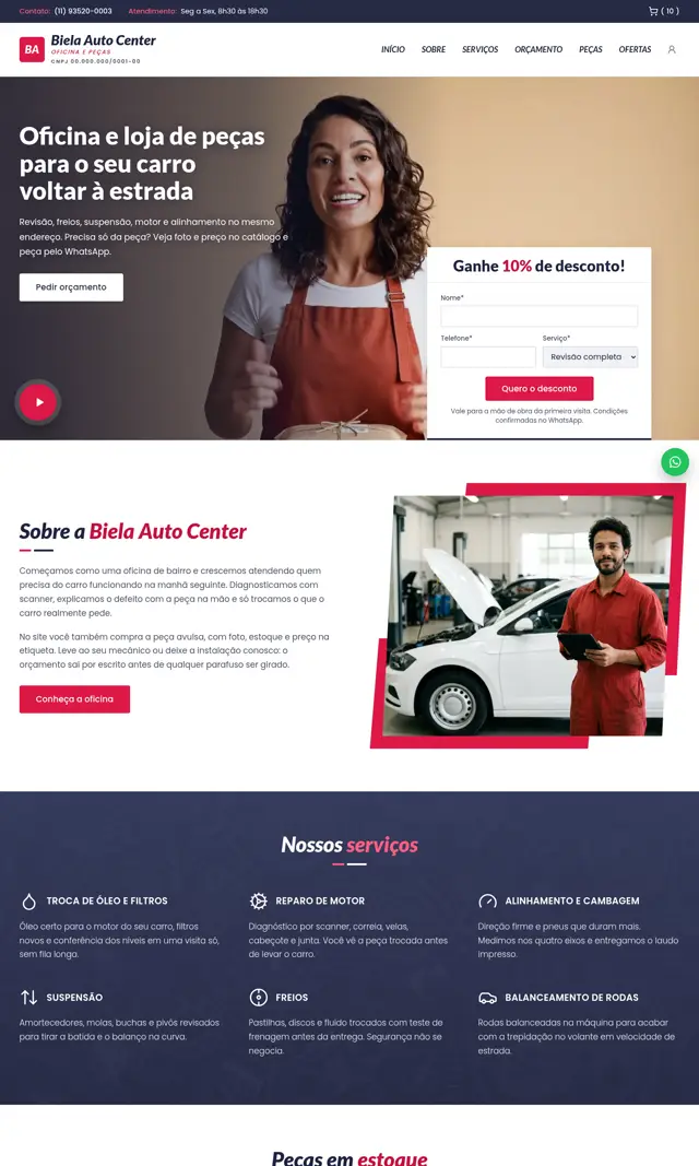 Prévia do modelo Biela V para Loja Virtual