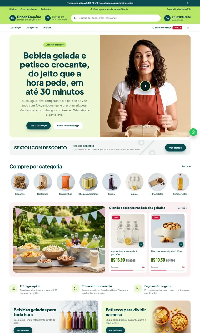 Prévia do modelo Brinde V para Loja Virtual