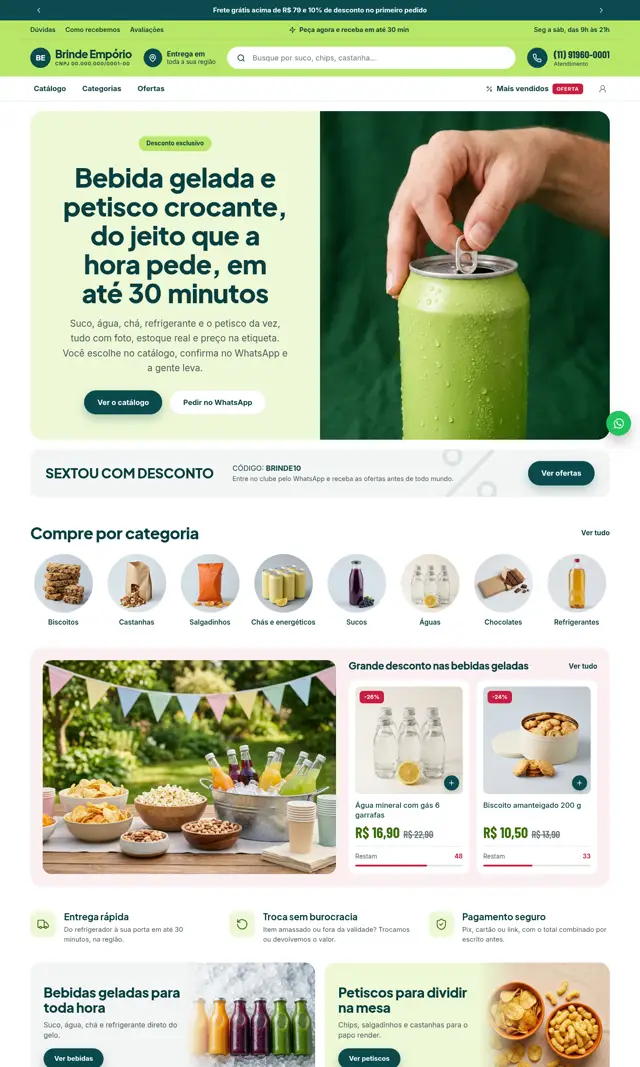 Prévia do modelo Brinde para Loja Virtual