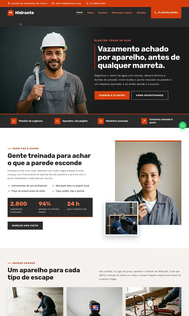 Prévia do modelo Hidrante para Caça-Vazamento