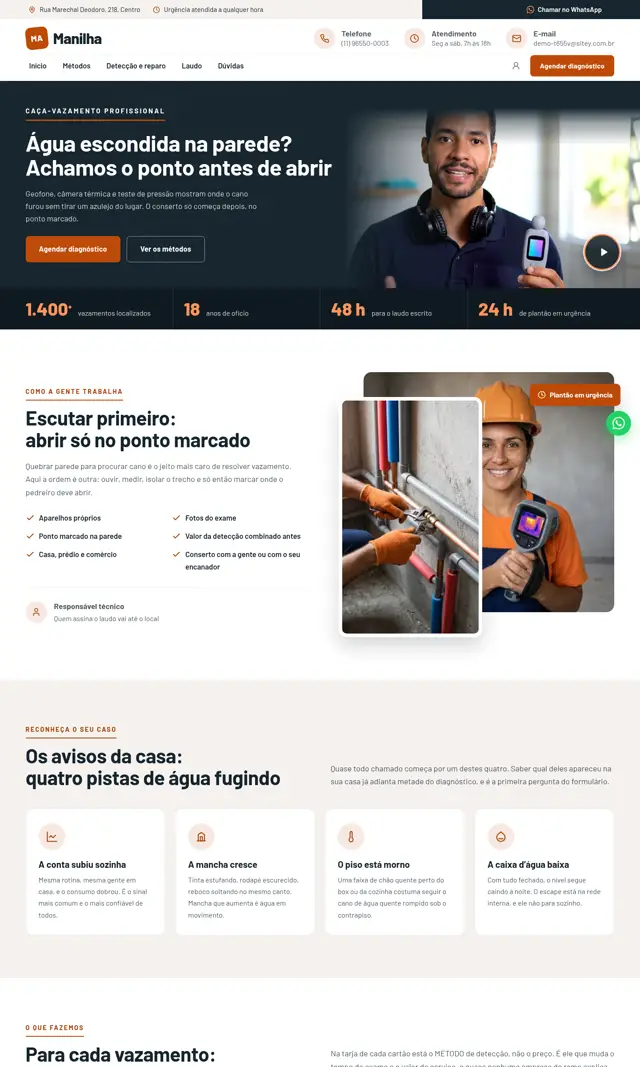 Prévia do modelo Manilha V para Caça-Vazamento