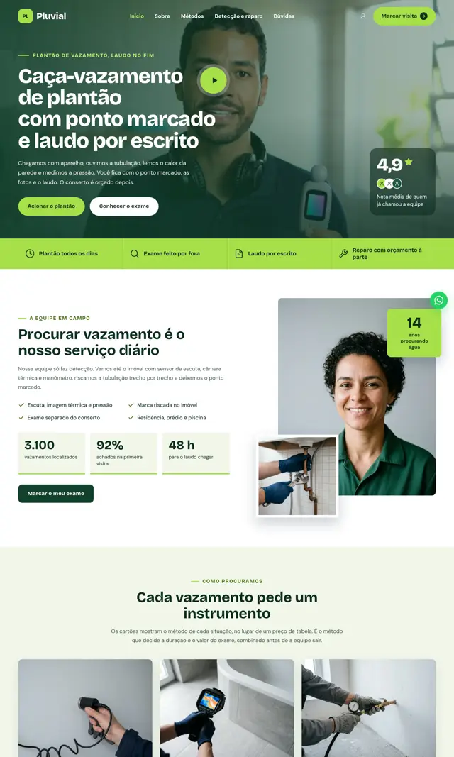 Prévia do modelo Pluvial V para Caça-Vazamento