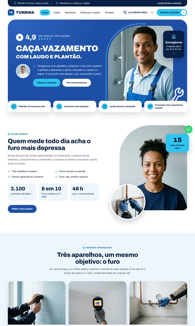 Prévia do modelo Turbina para Caça-Vazamento