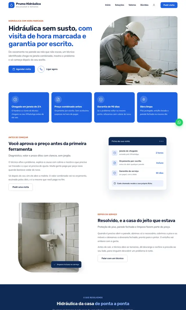 Prévia do modelo Canalete para Encanador