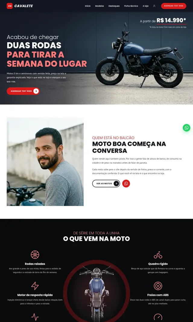 Prévia do modelo Cavalete para Automóveis e Concessionárias