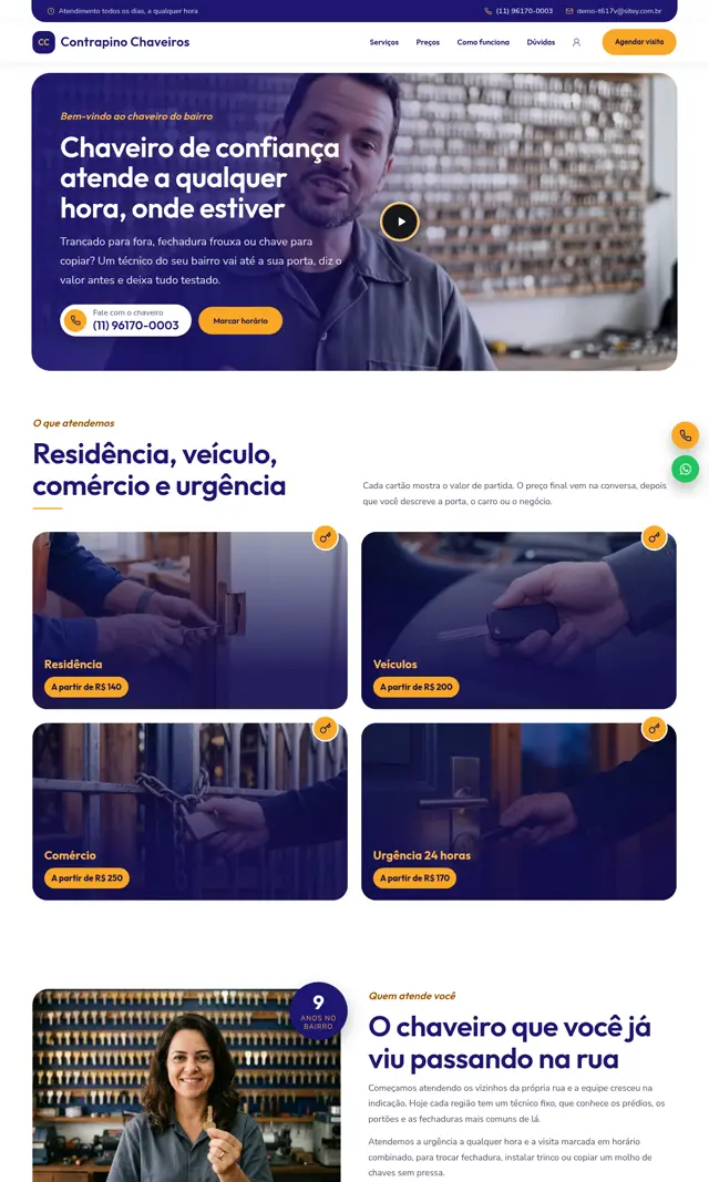 Prévia do modelo Contrapino V para Chaveiro