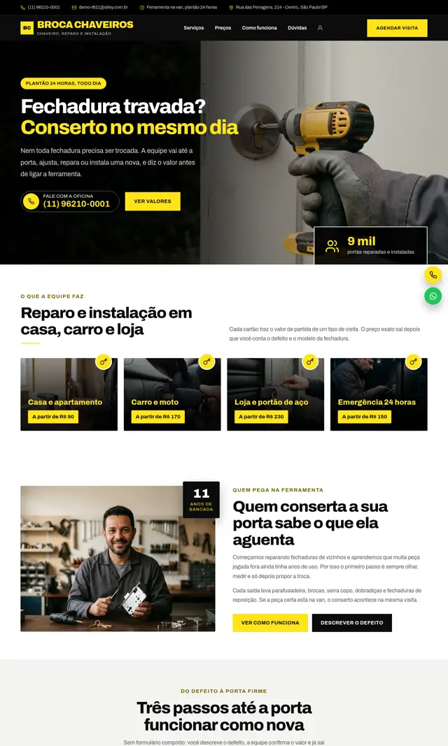 Prévia do modelo Broca para Chaveiro