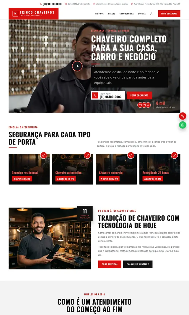 Prévia do modelo Trinco V para Chaveiro