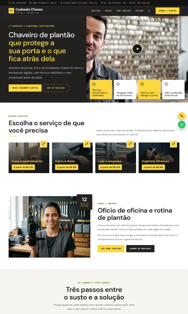 Prévia do modelo Cadeado V para Chaveiro