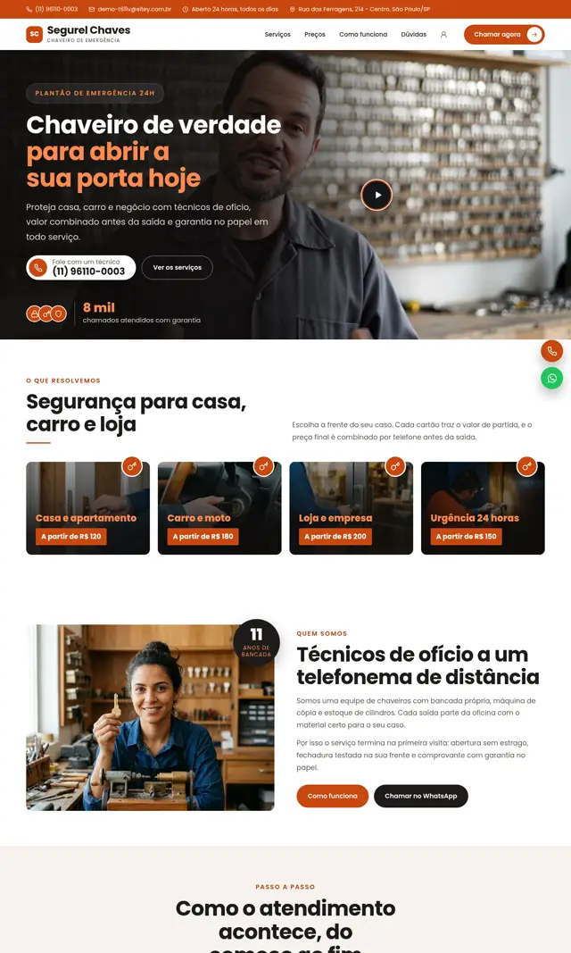 Prévia do modelo Segurel V para Chaveiro