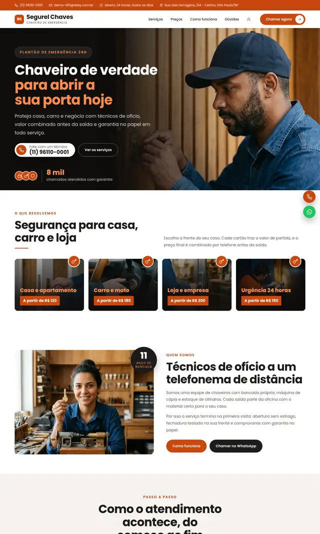 Prévia do modelo Segurel para Chaveiro