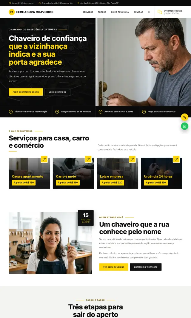 Prévia do modelo Fechadura para Chaveiro