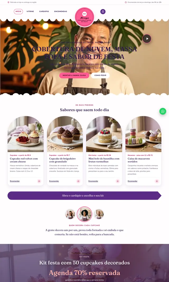 Prévia do modelo Merengue V para Restaurantes e Alimentação
