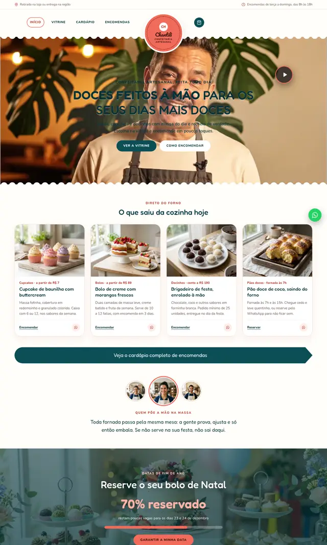 Prévia do modelo Chantili V para Restaurantes e Alimentação