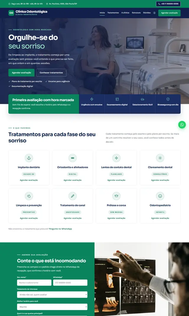 Prévia do modelo Esmero para Dentistas e Odontologia