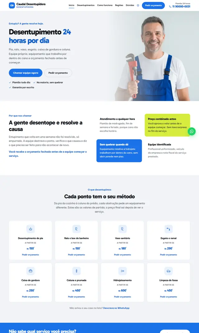 Prévia do modelo Caudal para Desentupidora