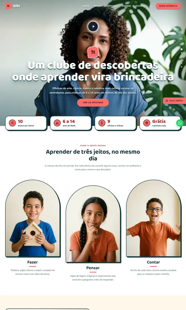 Prévia do modelo Gibi V para Educação e Cursos