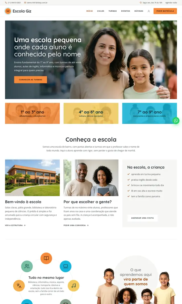 Prévia do modelo Giz para Educação e Cursos
