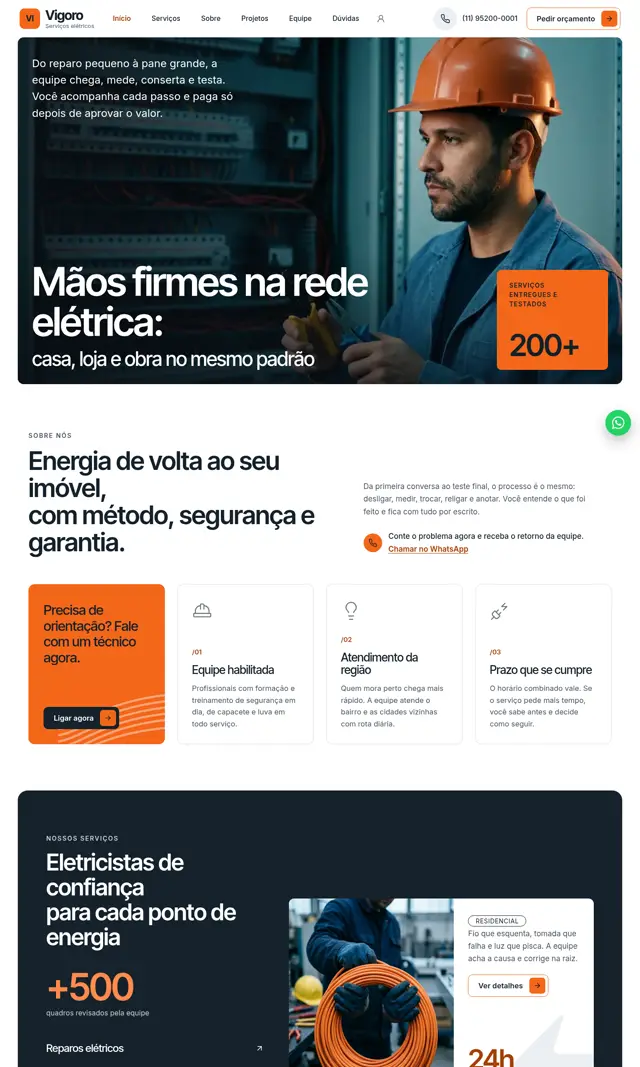 Prévia do modelo Vigoro para Eletricista