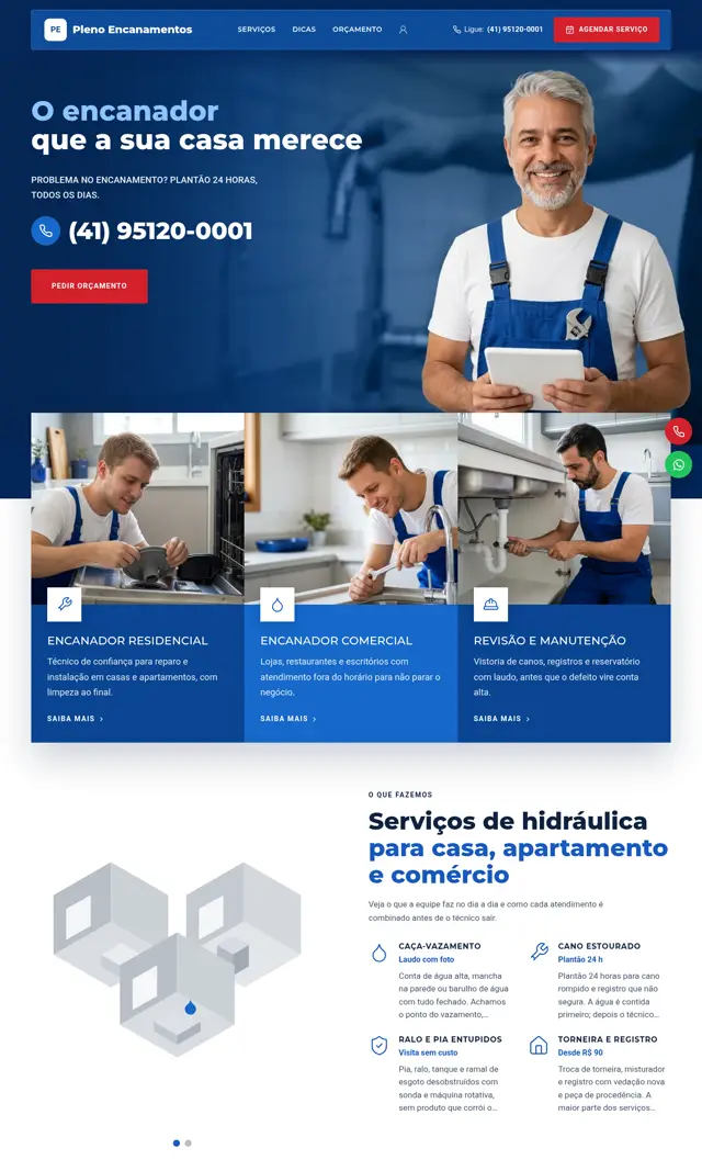 Prévia do modelo Cisterna para Encanador