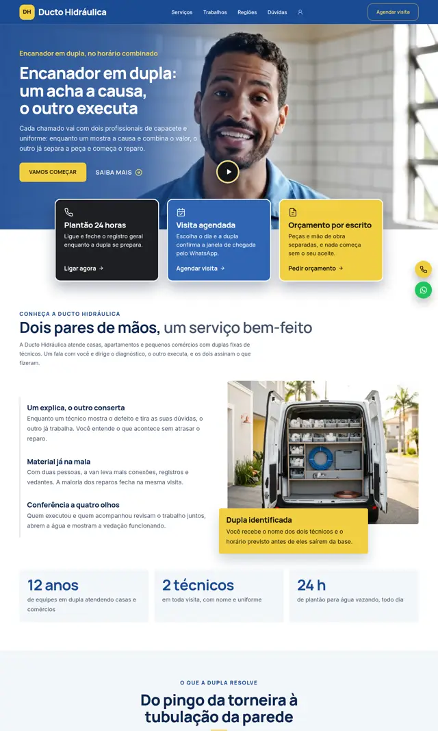 Prévia do modelo Ducto V para Encanador