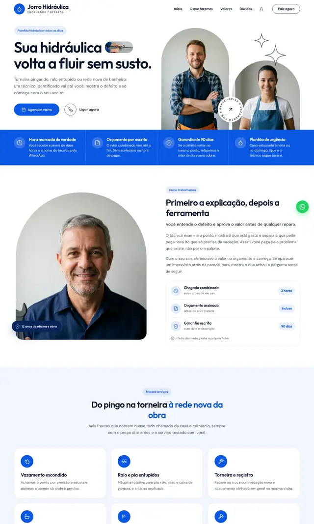 Prévia do modelo Jorro para Encanador
