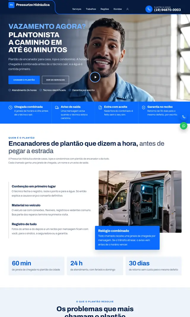 Prévia do modelo Pressurize V para Encanador
