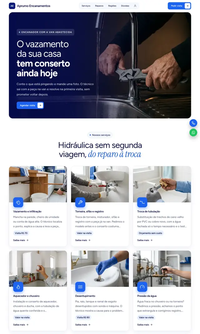 Prévia do modelo Sumidouro para Encanador