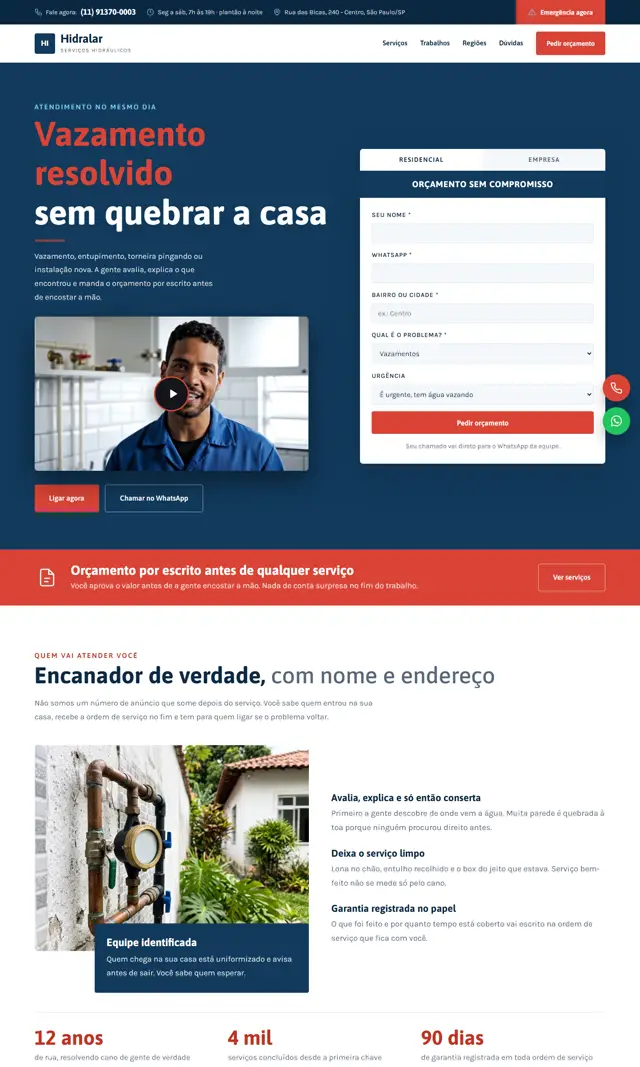 Prévia do modelo Bica V para Encanador