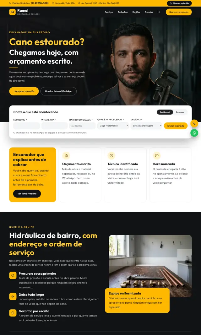 Prévia do modelo Flange para Encanador