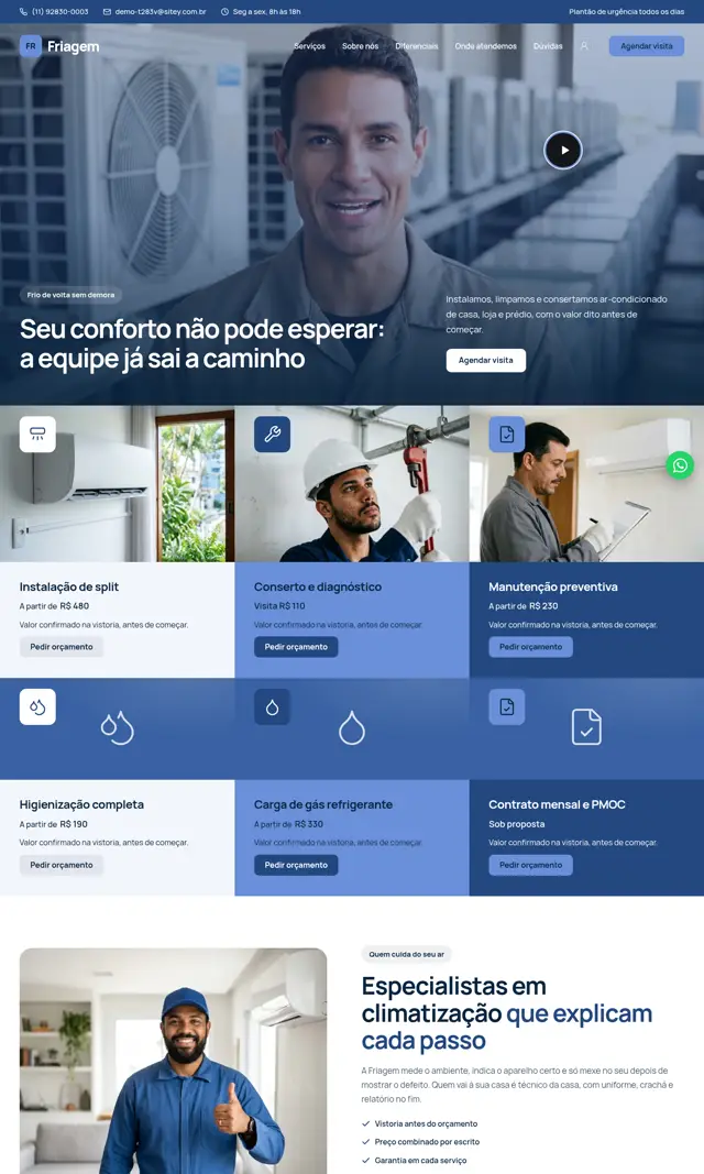 Prévia do modelo Friagem V para Ar-Condicionado