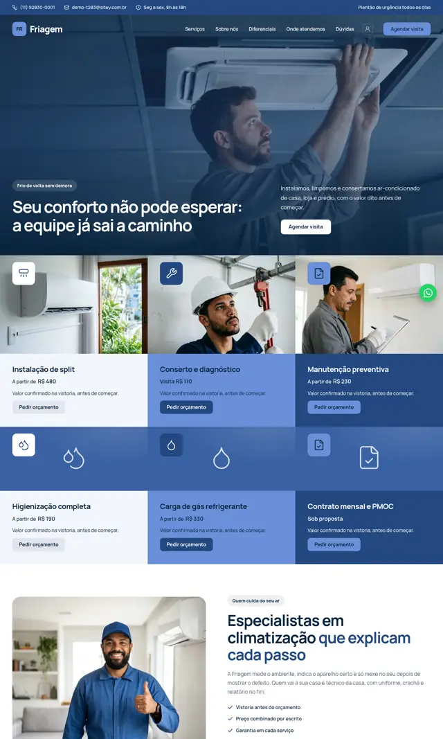 Prévia do modelo Friagem para Ar-Condicionado